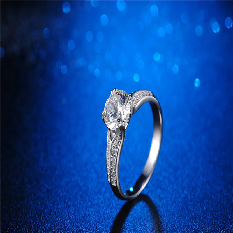 Необычное кольцо на годовщину и день рождения подарок блестящее 1.5Ct