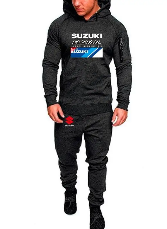 2019 брендовый мужской Камуфляжный спортивный комплект Suzuki team ecstar Толстовка для