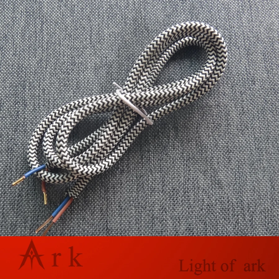 5pcs / 1.2 meter Edison Textile Cable Fabric 2*0.75 Wire Chandelier Pendant Lamp Wires Braided Cloth Electrical Cord | Обустройство