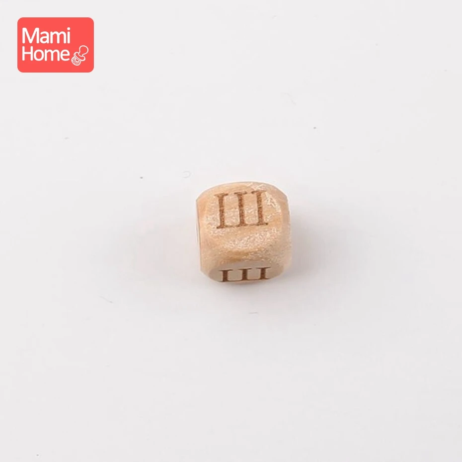 26 Mamihome 10 шт. бусы с русским алфавитом, деревянные игрушки для прорезывания зубов, набор для самостоятельного изготовления, модные аксессуары с русскими деревянными буквами - Цвет: 26