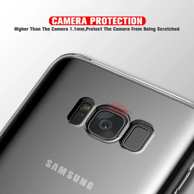 Чехлы для телефонов Samsung Galaxy S10 S9 S8 Lite Plus Note 9 8 A7 A5 2017 C9 C7 Pro C5 прозрачный силиконовый