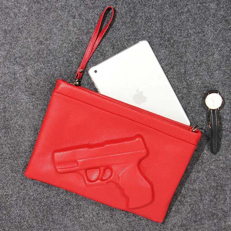 MYNOS 3D Gun Chain Women Messenger Bag Lady Day evening clutch bags Leather Crossbody Famous Brand Sac A Main Femme Purse | Багаж и сумки