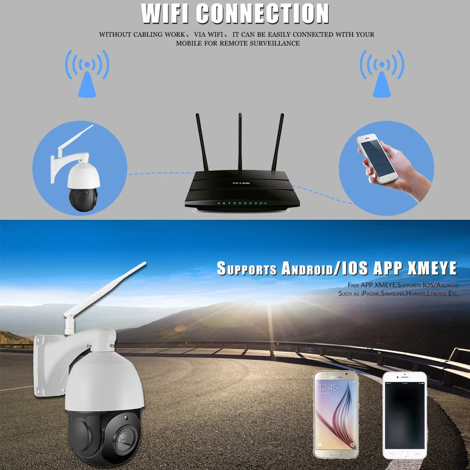 BESDER 4 ''высокая скорость купольная PTZ IP камера 18X зум Wi Fi проводной 1080 P Sony imx322