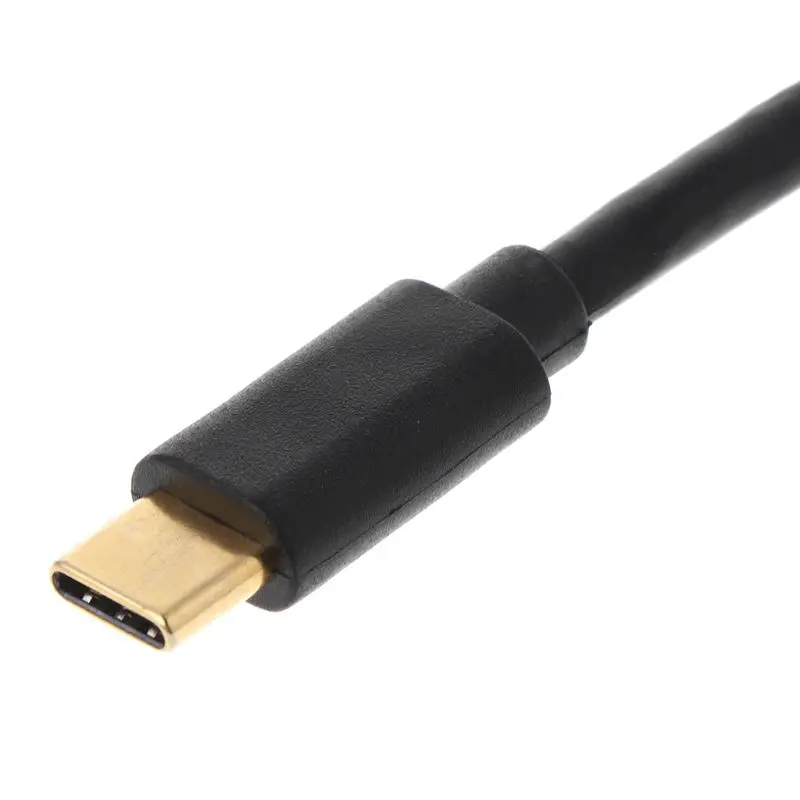 50 см/100 см позолоченный Мужской к usb-вилке 3,0 Micro BM к type C зарядный кабель для передачи данных линейный Соединительный шнур