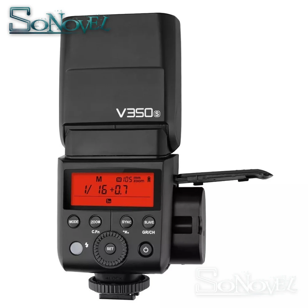 Вспышка для камеры 2x Godox V350S TTL HSS 1/8000s со встроенной литий ионной батареей 2000 мАч и
