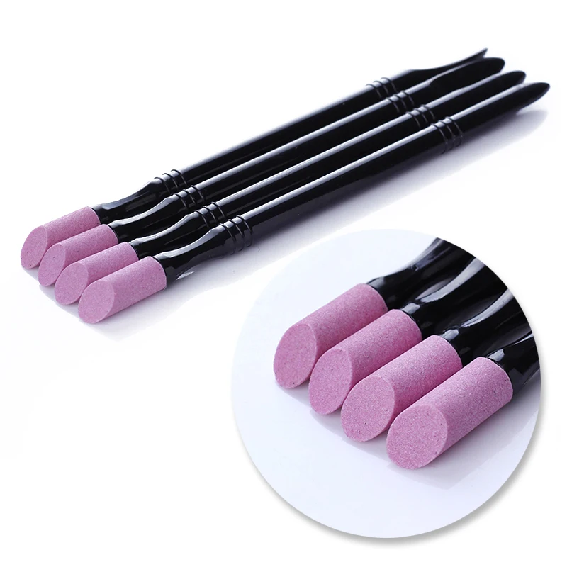 

1Pc Double-end Quartz Nail Cuticle Remover Washable Dead Skin Pusher Trimmer Nail Art Tool