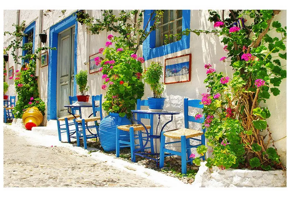 Декор для дома Европейский городской пейзаж фон телевизора настенное окно