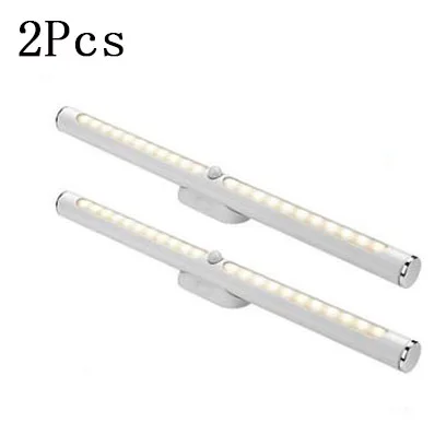 2Pcs 30 см SMD2835 22 светодиодная подсветка под шкаф Беспроводной движения Сенсор сенсорный Управление USB Перезаряжаемые шкаф ночной Светильник s для гардероба - Цвет: 2Pcs