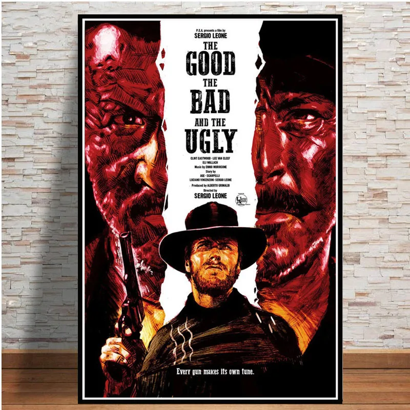 0002 Clint Eastwood A Fistful of Dolls классические сериалы ковбойский фильм художественный постер картина домашний декор, плакаты и принты - Цвет: 0002