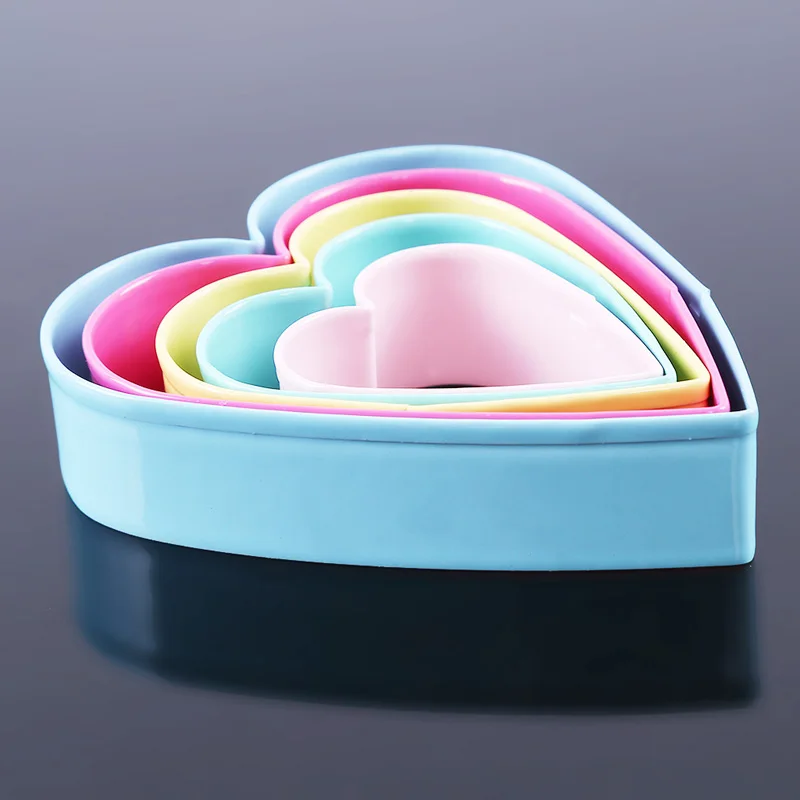 5 шт./компл. в форме сердца формочка для печенья резак аксессуары украшения торта