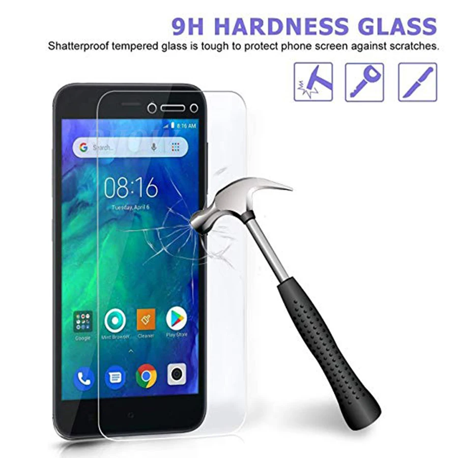 2 шт., стекло для Xiaomi Redmi GO, закаленное стекло, Redmi GO, защита экрана, край, Xiomi Redmi GO, глобальная версия, пленка, стекло, 5,0 дюйма