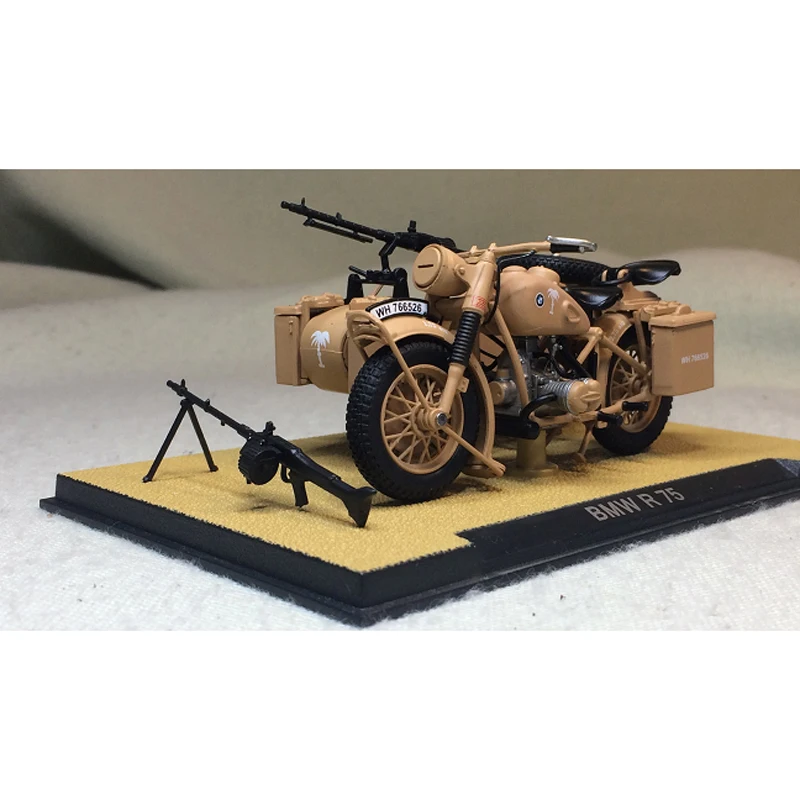 1:24 B M W R75 Вторая мировая война немские африканские корпуса трехколесный мотоцикл