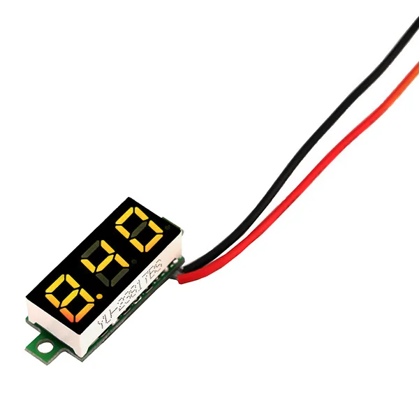 Yellow 0,28 дюймов 2,5 V-30 V Мини цифровой вольтметр Напряжение метр тестер светодиодный Экран электронный Запчасти аксессуары - Цвет: Yellow