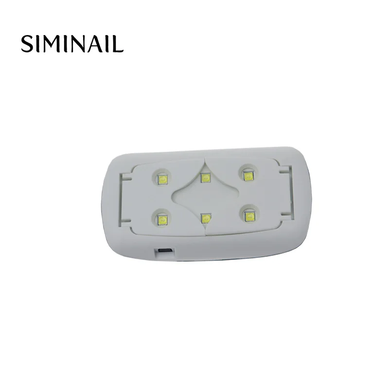 Мини лампа для ногтей SIMINAIL 6 Вт Портативная сушилка Micro USB сушки гель отверждения