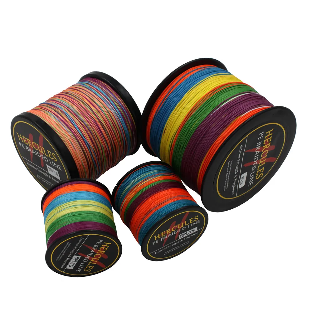Hercules PE плетеная леска для рыбалки на море соленой воде ловли карпа 8 нитей 150