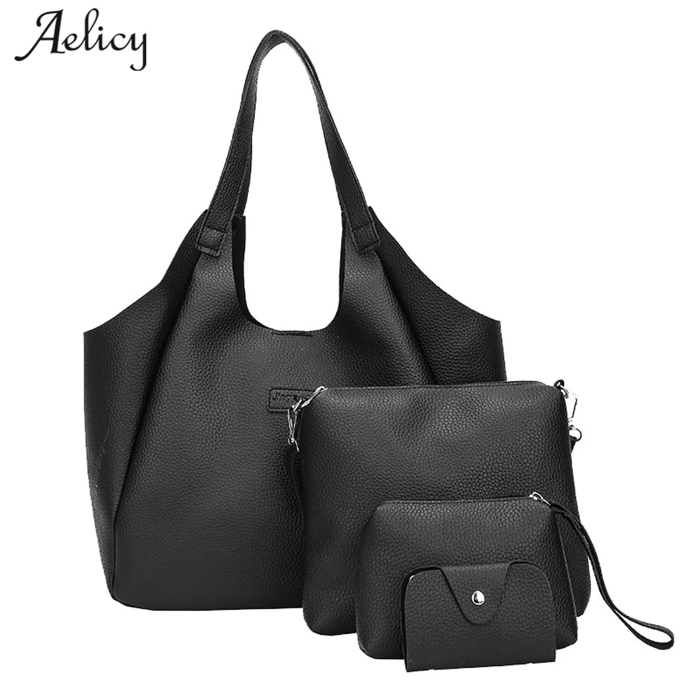 Aelicy роскошная женская сумка новинка модная с рисунком личи четыре комплекта