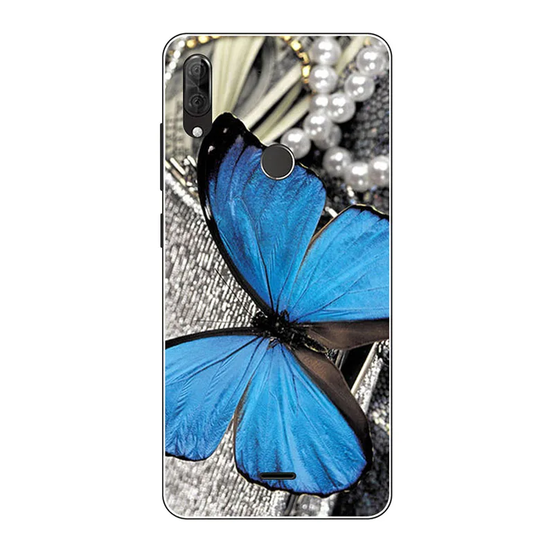 Милый модный чехол с цветочным рисунком для Wiko View 2 Plus чехлы из мягкого ТПУ