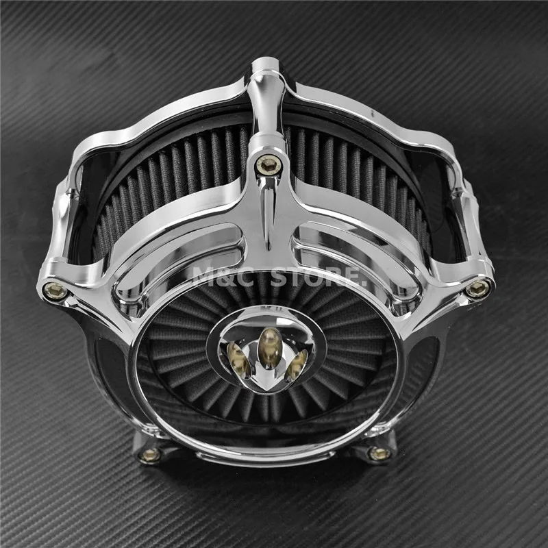 Воздухоочиститель Впускной фильтр все хром для Harley XL Sportster 04-19 Touring Street Glide Road Glide 00-16 Softail Dyna FXDLS 17