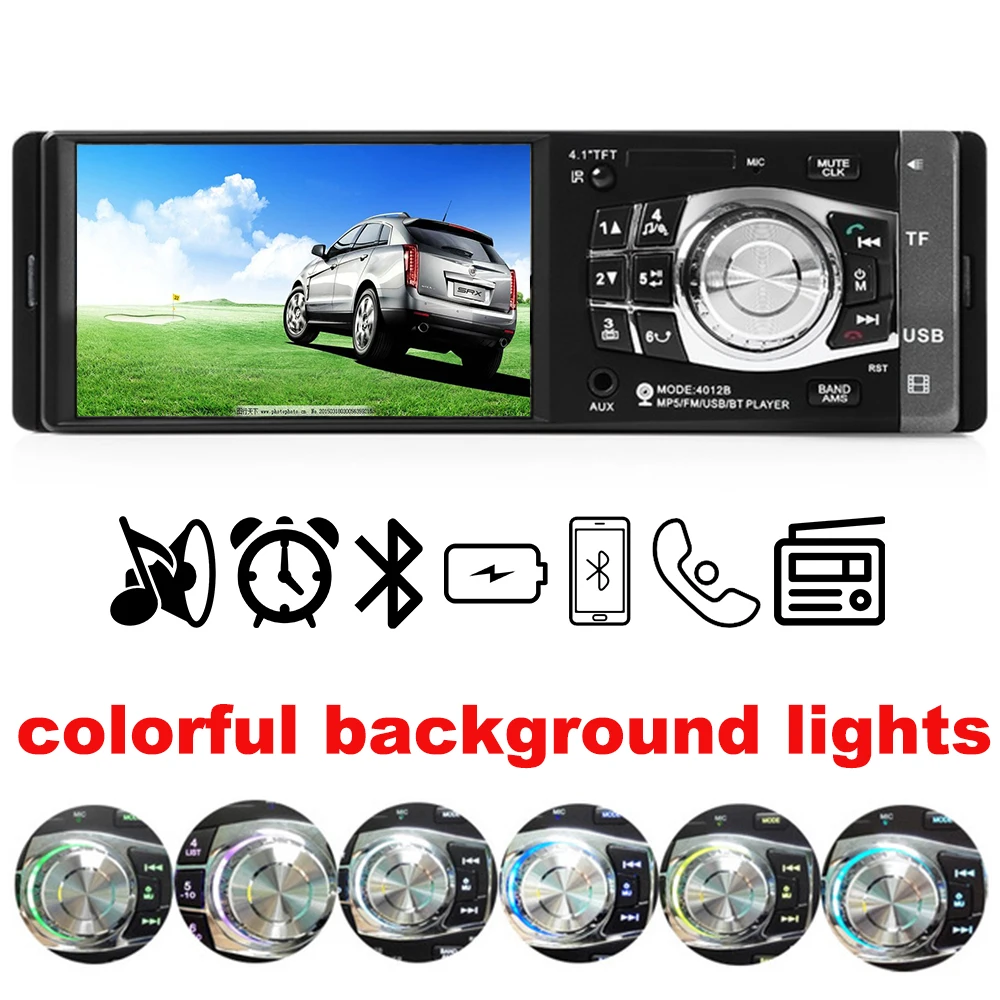 Быстрое управление колесами HD 1 din автомобильный FM/USB/TF/EQ MP3/MP4 плеер горячая