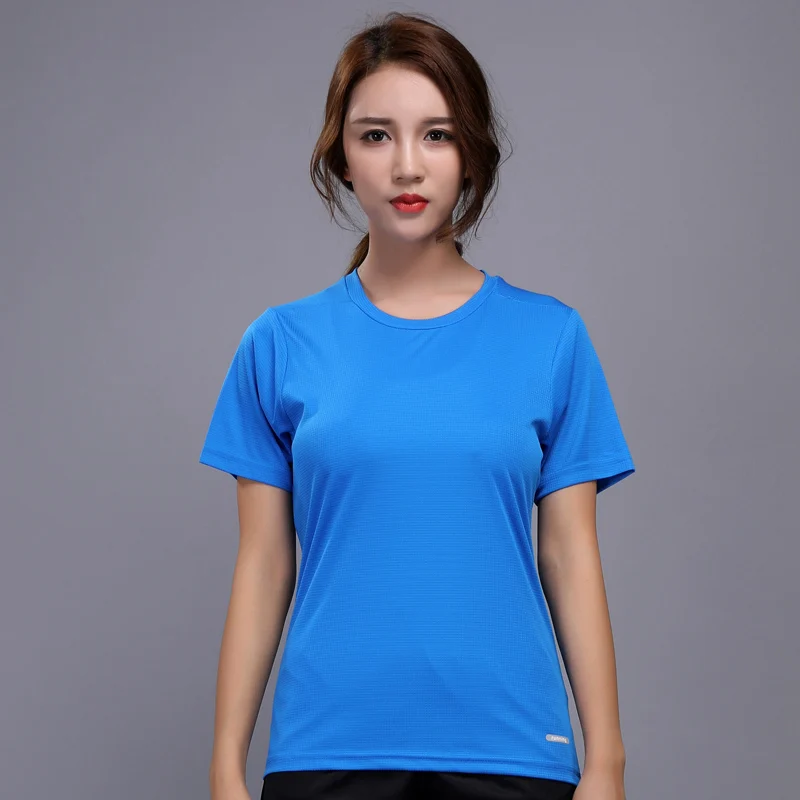 women sports top Женская футболка для йоги и бега, быстросохнущие компрессионные колготки, женская футболка для фитнеса, тренировок, спорта, Женская компрессионная футболка с короткими рукавами - Цвет: women sports top
