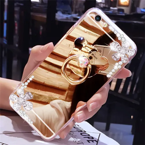 Для iPhone 11Pro MAX 8 6 6S 7 Plus XR XS Max 5S SE чехол с бриллиантовыми стразами зеркальная сумка