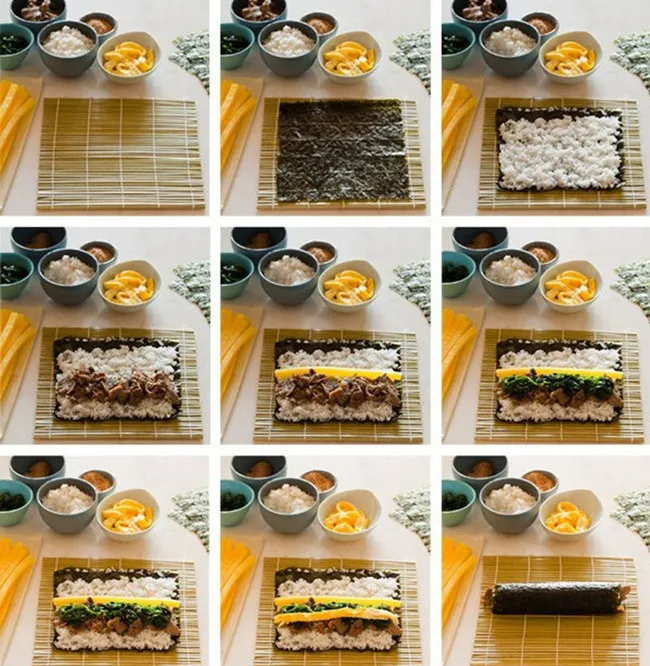 5 шт./компл. DIY набор для приготовления суши форма риса кухонный инструментов