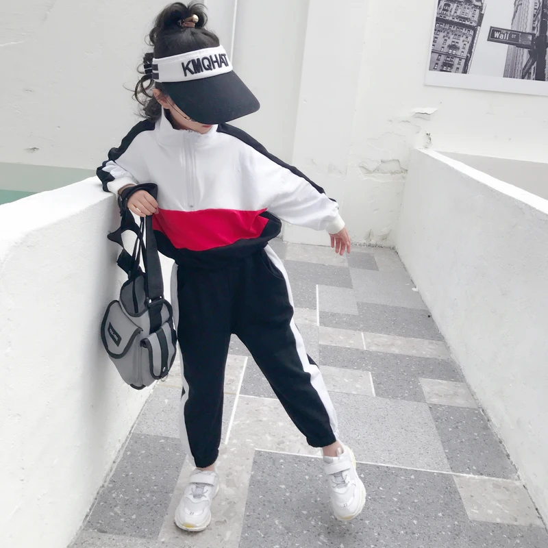 Комплект для девочек коллекция 2019 года новая весенняя Детская Красивая