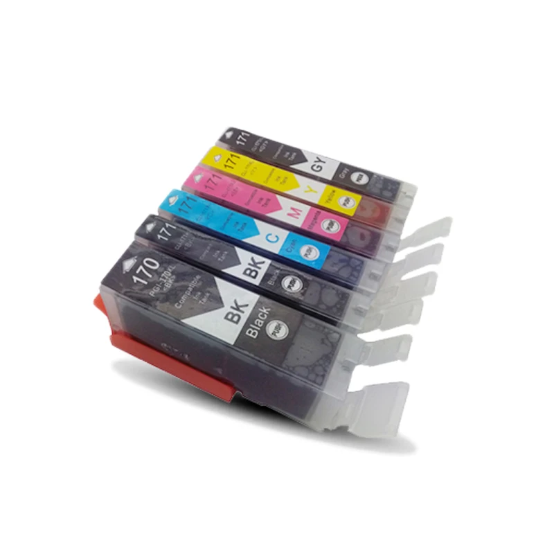 Чернильные картриджи для струйного принтера Canon Pixma MG5720 MG 170 MG-5720 12 шт. PGI170 CLI171 PGI-170XL