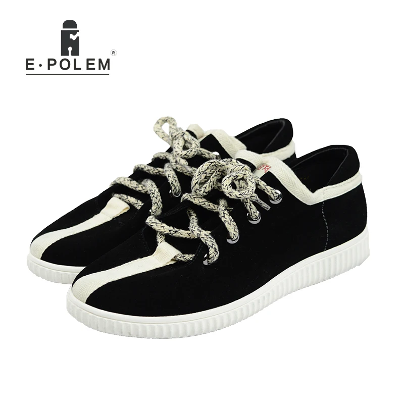 

2017 Fashion New Style Retro Low Upper Casual Leather Shoes Black And Khaki Lace-Up Hollow Out Loafers Shoes
