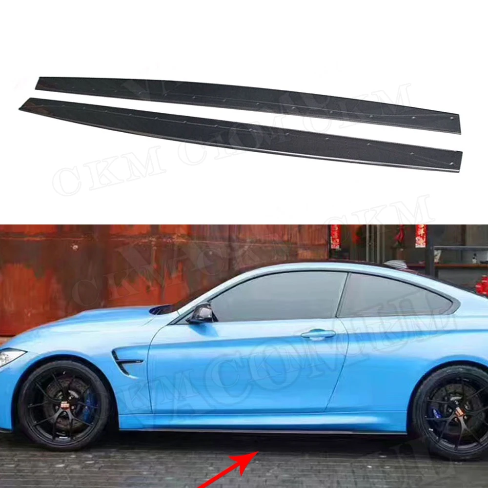 Боковые юбки для M3 M4 из углеродного волокна фартук BMW F80 Sedan F82 F83 Coupe 2012 2017 боковые