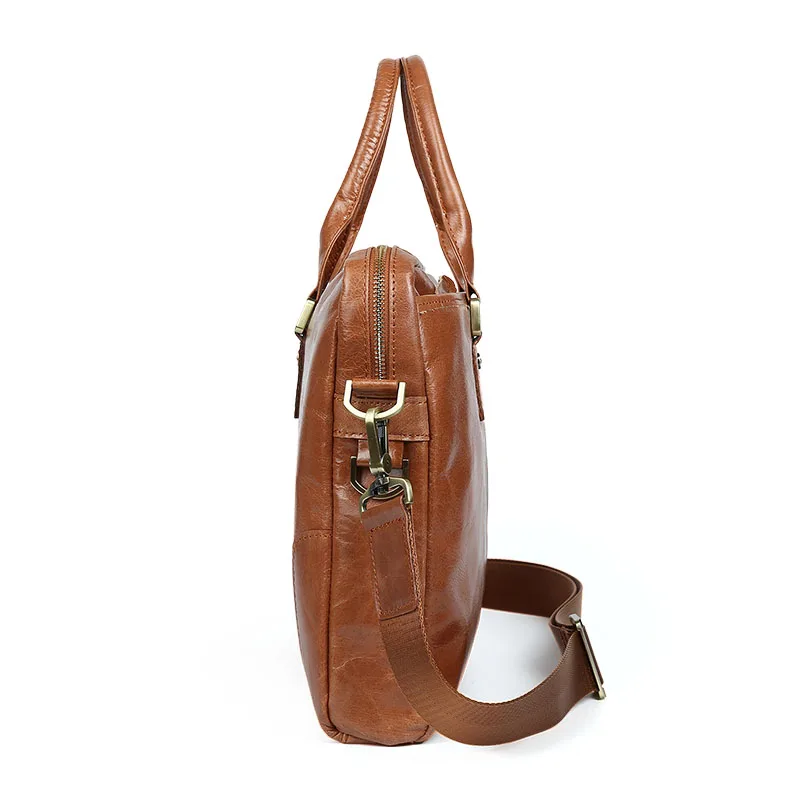 Мужские сумки из коровьей кожи новинка 2017 модные брендовые коричневые деловые