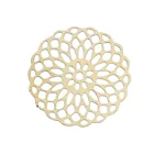 10 шт. 18 мм искусственных украшений из нержавеющей стали, сделай сам, скрапбукинг, круглые позолоченные полые цветы, ломтик