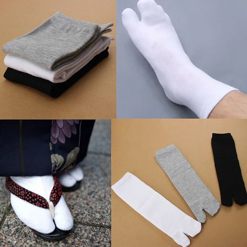 1 Pair Footful Unisex Japanese Kimono Flip Flop Sandal Split Toe Tabi Ninja Socks Clog Cotton Tabi|ninja socks|split toetabi socks cotton |