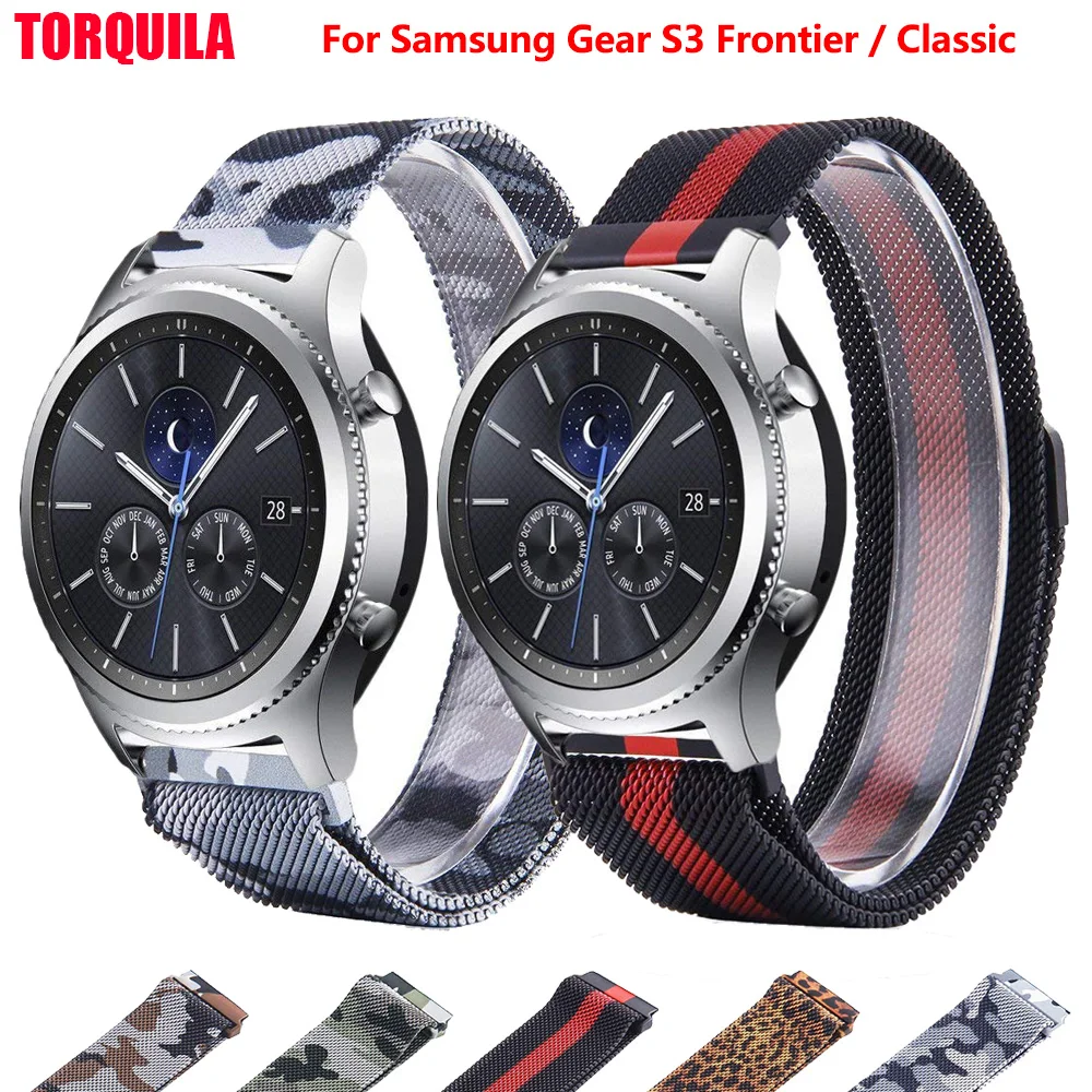 TORQUILA Миланская петля для samsung gear S3 Frontier/S3 классические умные часы из нержавеющей