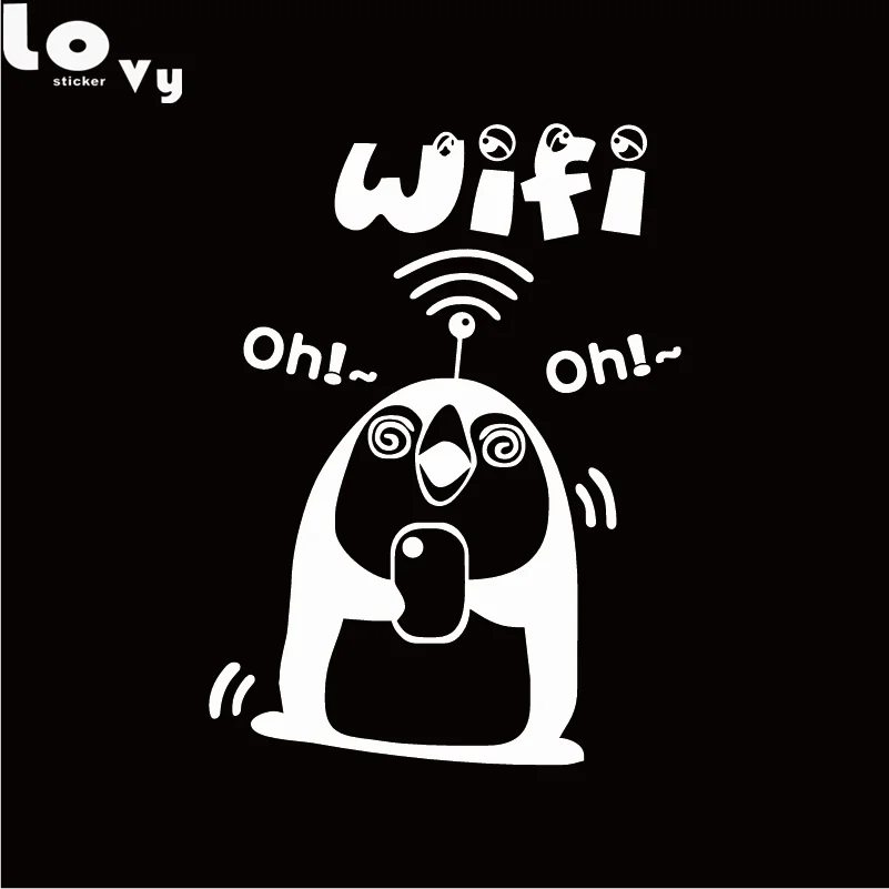 Беспроводной WiFi стикер стеклянное окно в магазине украшение виниловая настенная