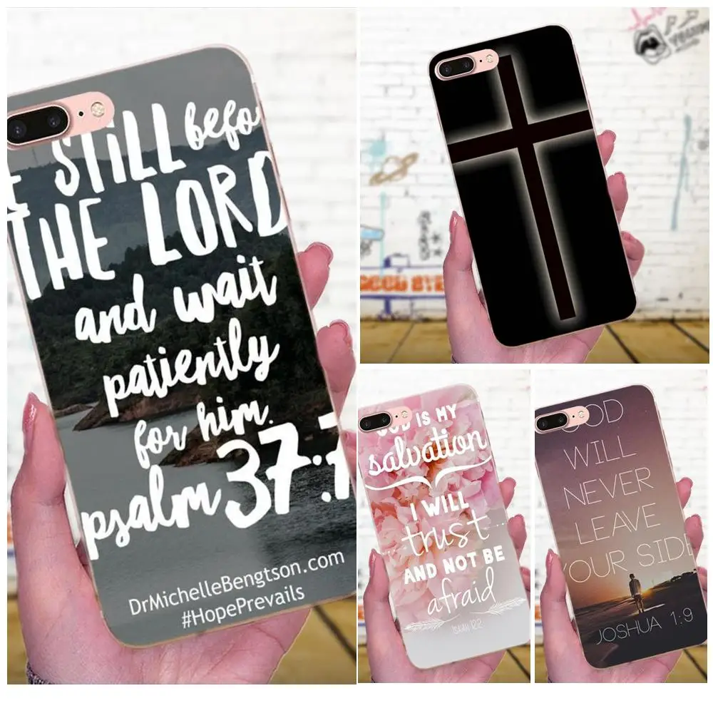 Для Xiaomi Mi3 Mi4 Mi4C Mi4i Mi5 Mi 5S 5X6 6X8 SE A1 Max Mix 2 Note 3 4 TPU Capa Christian Jesus Bible Verse разноцветный |