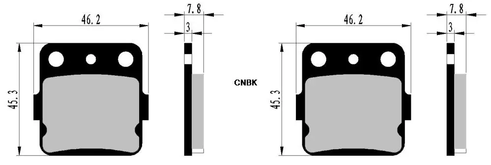 Набор дисковых тормозных колодок для HM грязь CR85 CR 85 R R2 2003 2004 2005 2006 2007 / HONDA CRM80 mr80 1989