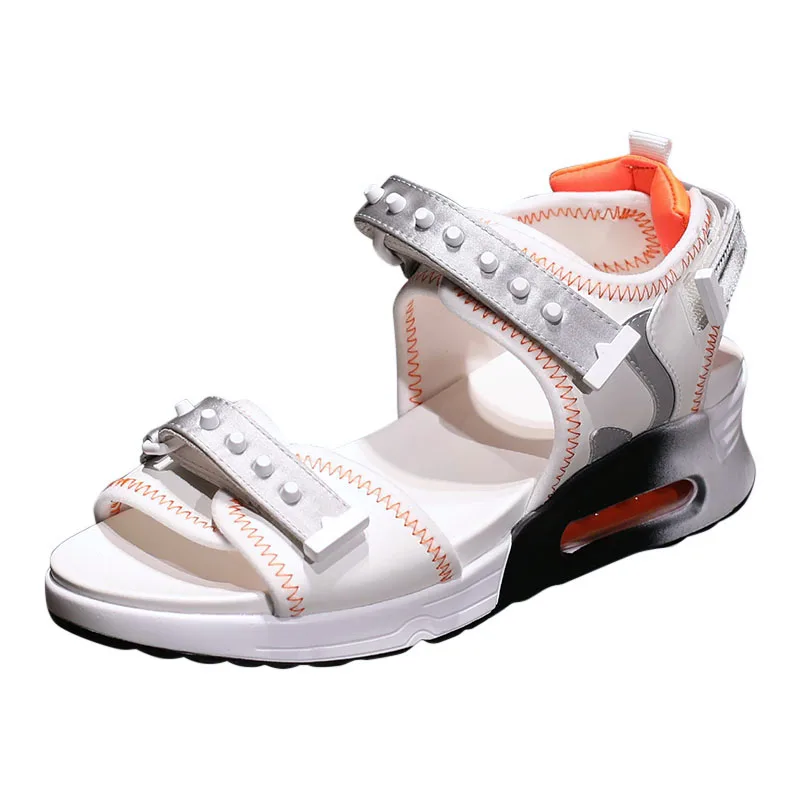 Королевский Belle заклепками бренд разработан сандалии летние Повседневное