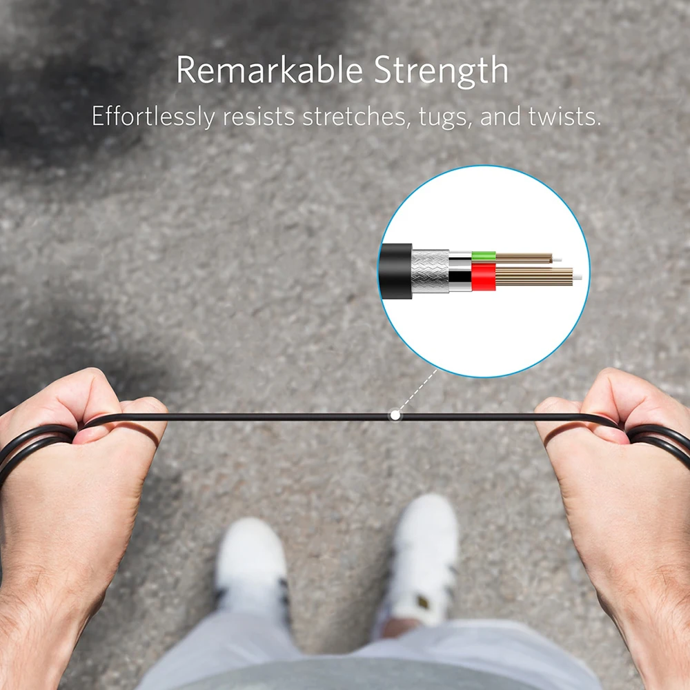 Кабель Anker PowerLine II USB C к 2 0 (6 футов) IF сертифицирован с электроснабжением для MacBook iPad