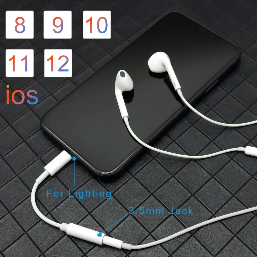 Музыкальный адаптер для наушников для iPad iPhone 6, 6s, 7, 8 PLUS, X, XS, XR, AUX, адаптер для Lightning, мама, 3,5 мм, папа, адаптеры, разъем, кабель