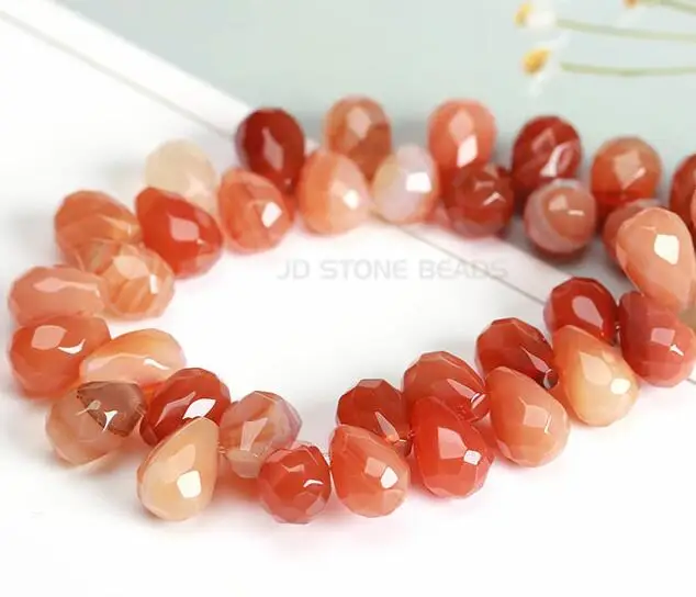 COLOR 1 Падение-shape форме, благодаря чему создается ощущение невесомости с Бусины ограненный природный камень острый 8x12 мм раздел бусины, Свободное ожерелье браслет аксессуар для изготовления ювелирных изделий - Цвет: COLOR 1
