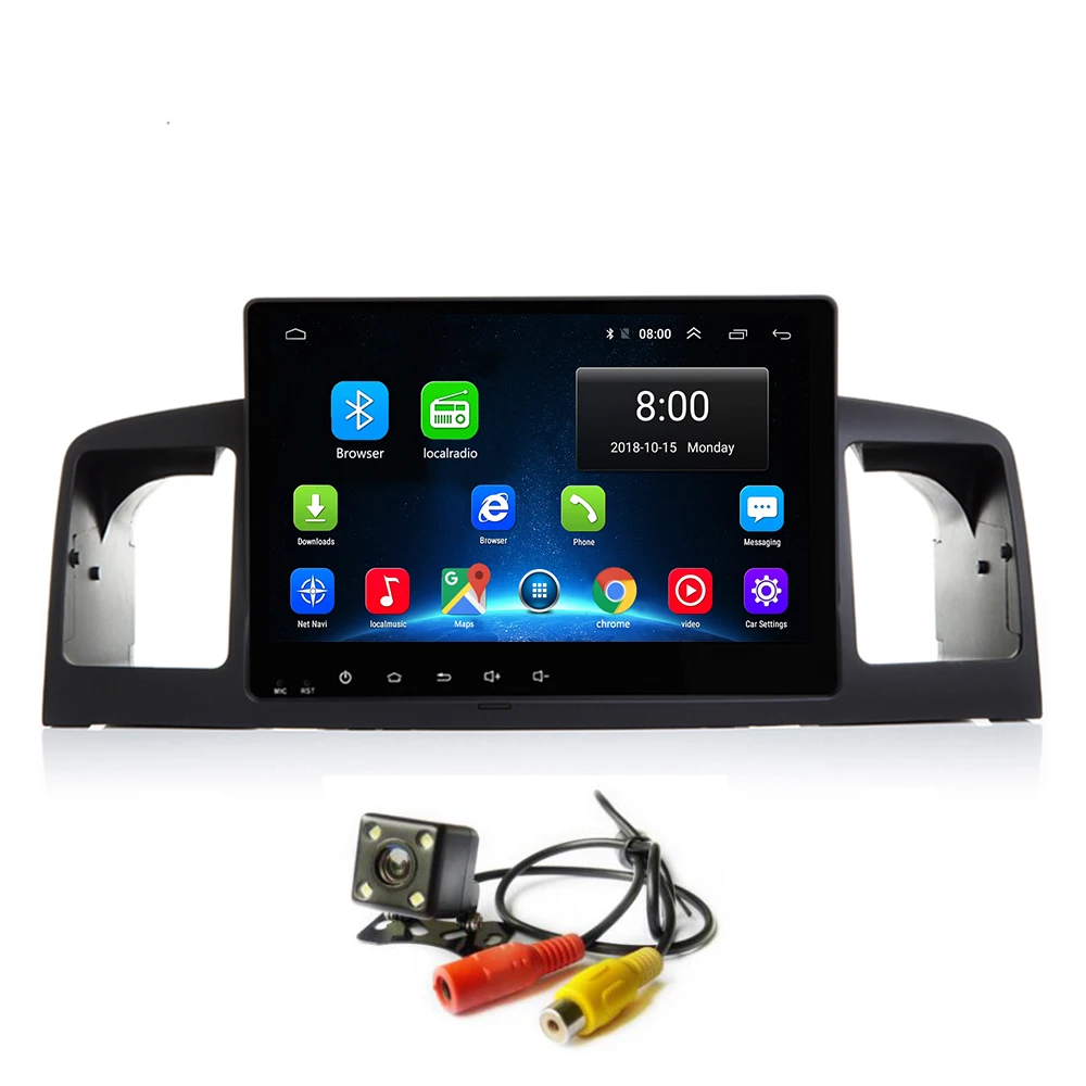 Android 8 1 автомобильный проигрыватель с радио и GPS Navi для Toyota Corolla E120 2003-2006 навигация