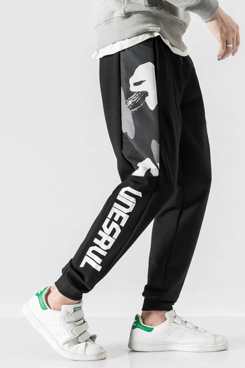 

Men's Stretch Pockets Cargo Jogger Ankle-Length Pants Men Hip Hop Spring Fashion Loose Streetwear Harem Pant Male Sweatpants