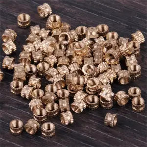 LETAOSK 100 шт. M3x3 латунные цилиндрические вязанные резьбовые круглые вставки врезанные гайки светильник приспособления