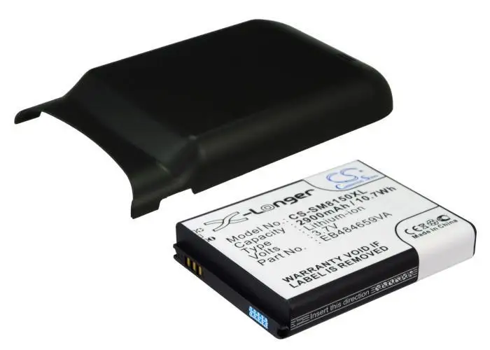 Аккумулятор Cameron Sino 2900mAh для SAMSUNG Galaxy W GT I8150 с задней крышкой|battery for samsung|battery forbattery