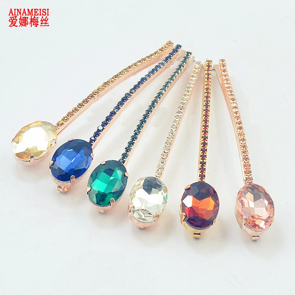 AINAMEISI модные аксессуары для волос девочек Женская бижутерия шпильки с красными