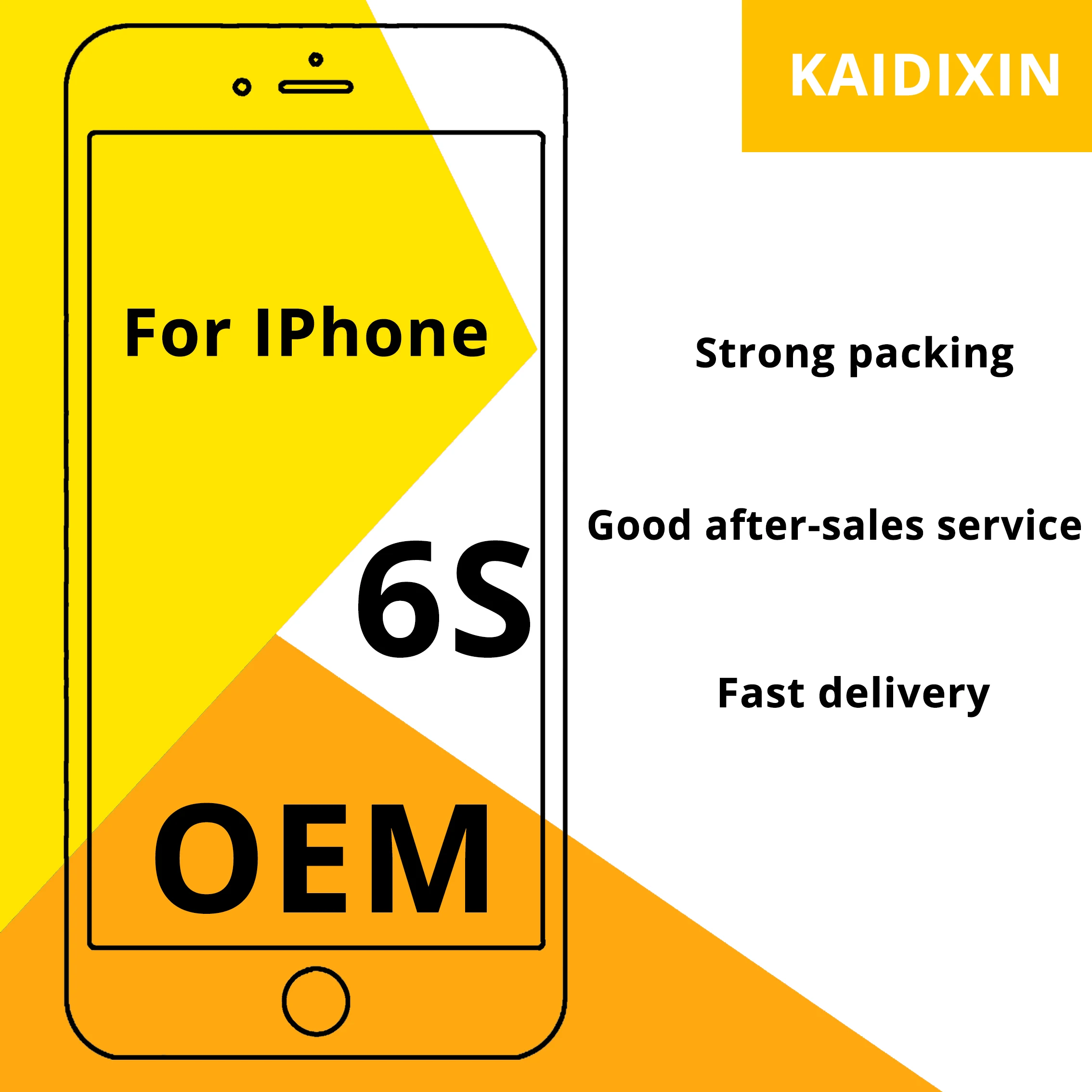 10 шт./лот 100% тест OEM ЖК экран для Apple iPhone 6S дисплей сенсорный дигитайзер в сборе