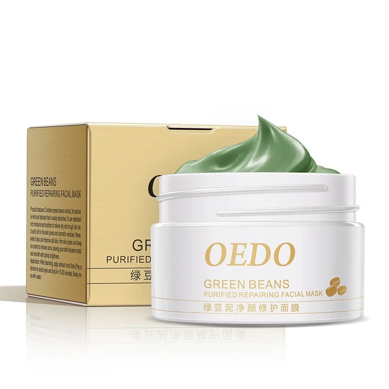 

The Latest Face Cleansing Mung Bean Mud Peeling Acne Blackhead Treatment Mask Remover Contractive Pore Whitening Hydrating Care