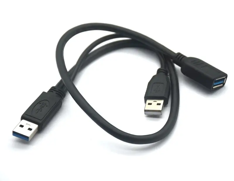 Кабель USB 3 0 AF AM Y типа два A папа мама для внешнего жесткого диска с дополнительным