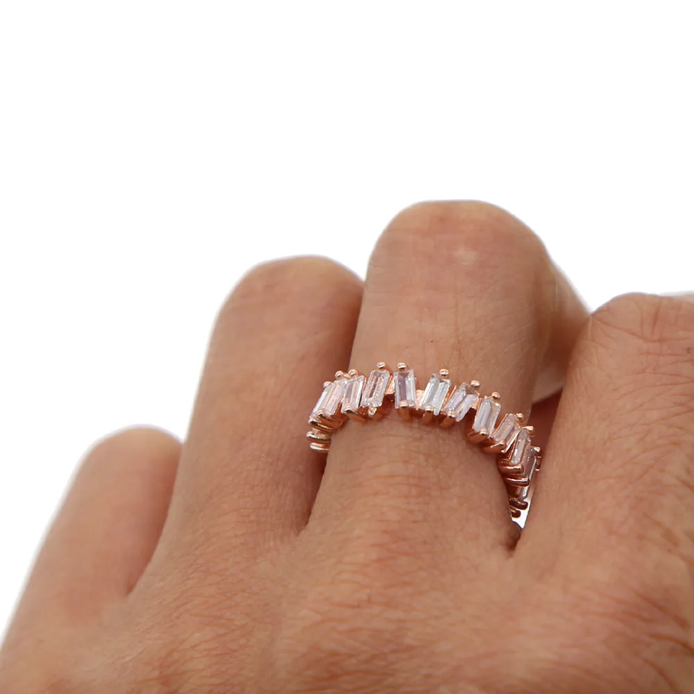 Anillos Новый Для женщин верхняя одежда с геометрическим узором качество Cz кольцо